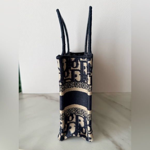 Dior Navy Blue Mini Book Tote Bag - Picture 4 of 12